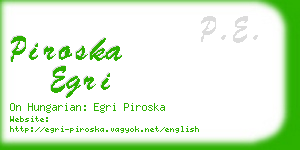 piroska egri business card